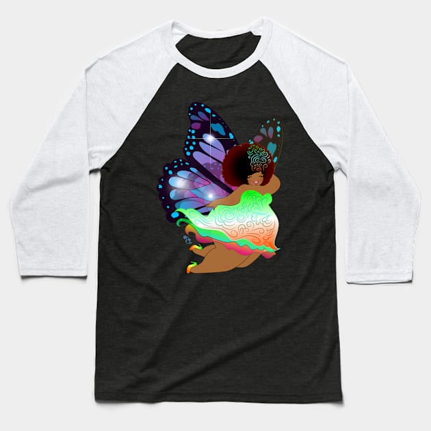 Lime Fairy Baseball T-Shirt by Toni Tees